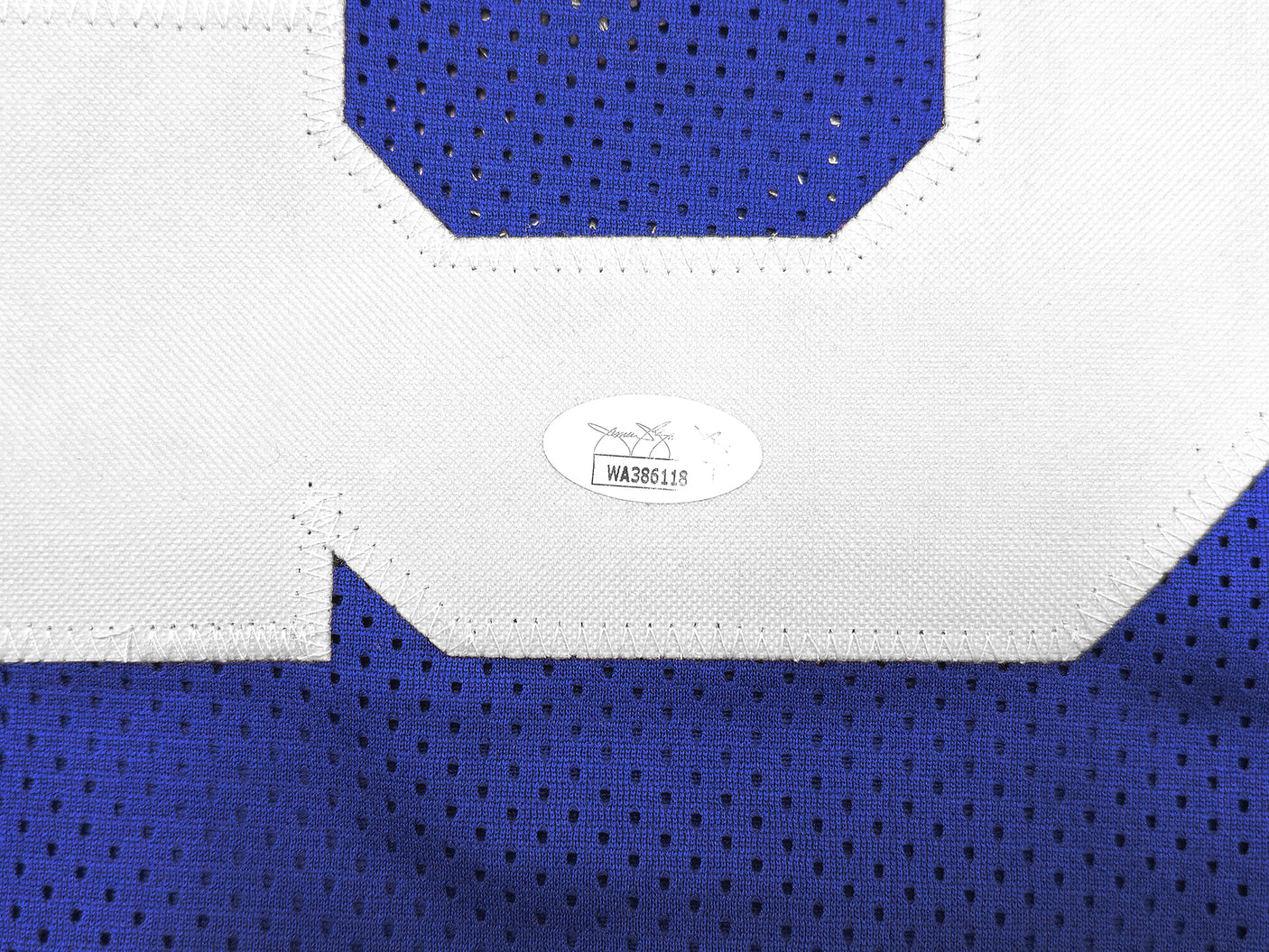 Dallas Cowboys Tony Dorsett Autographed Blue Football Jersey JSA Stock #228104