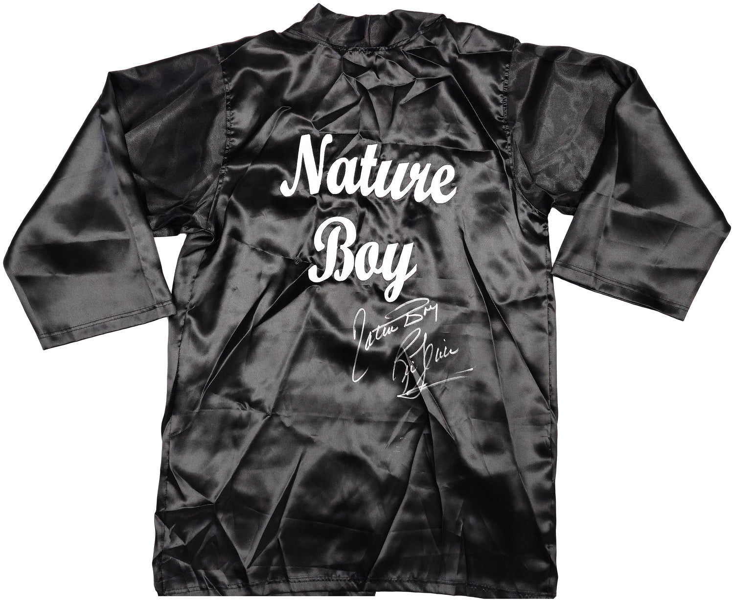 Ric Flair Autographed Black Wrestling Robe "Nature Boy" PSA/DNA Stock #227976