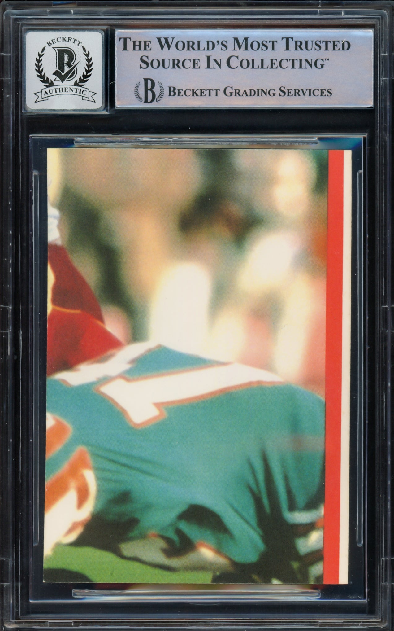 Joe Montana Autographed 1983 Topps Sticker Card #21 San Francisco 49ers Auto Grade Gem Mint 10 Beckett BAS Stock #228989