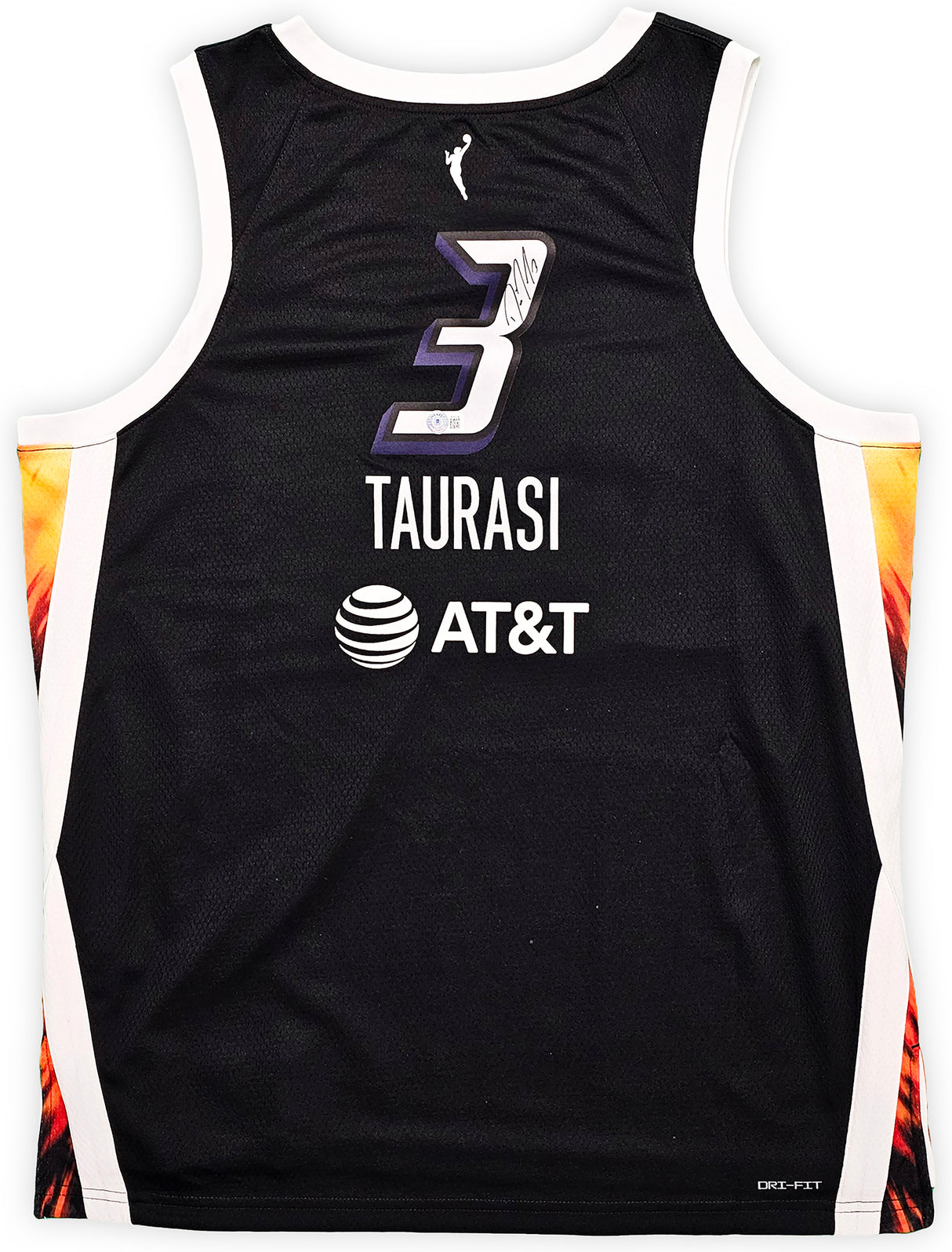 Phoenix Mercury Diana Taurasi Autographed Black Nike Rebel Edition Jersey Size XL Beckett BAS QR Stock #214836