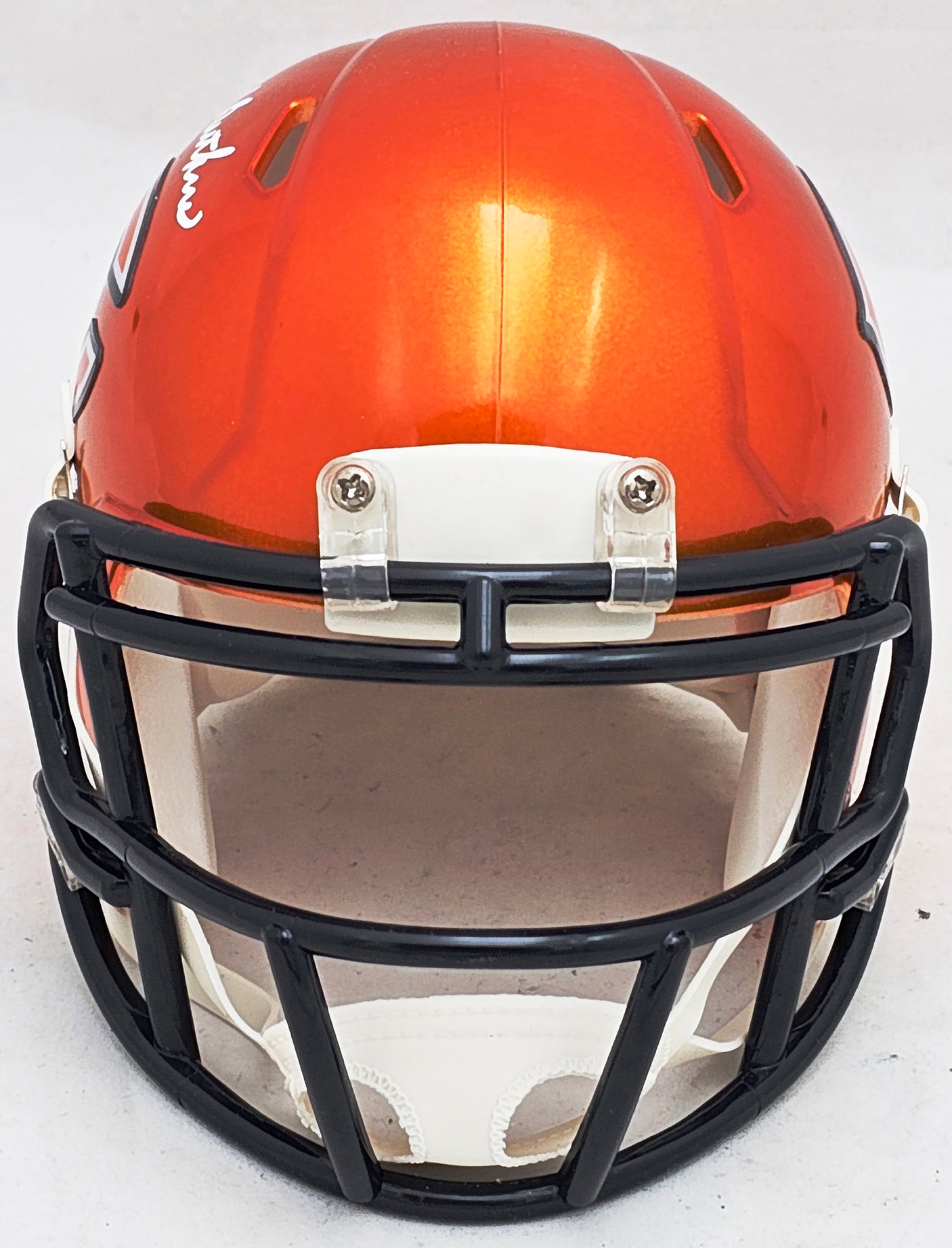 Dick Butkus Autographed Chicago Bears Flash Orange Speed Mini Helmet Beckett BAS Witness Stock #214945