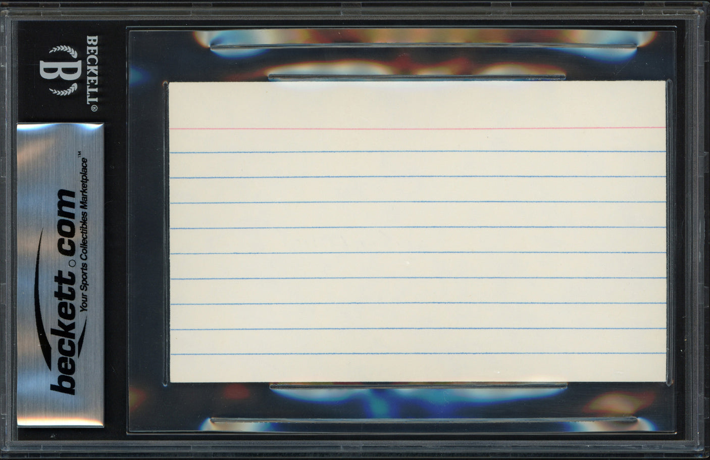 Willie Shoemaker Autographed 3x5 Index Card Jockey Beckett BAS Stock #239953