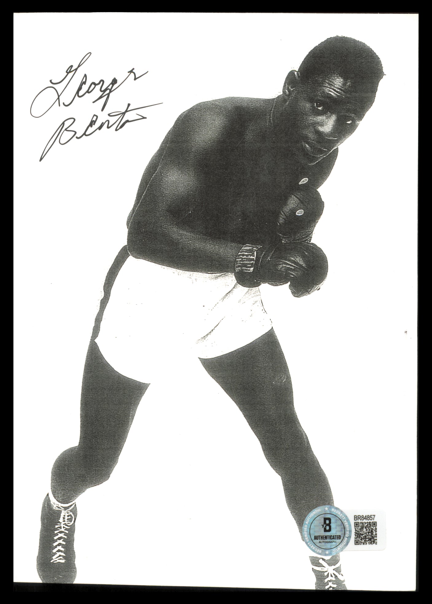 George Benton Autographed 5x7 Photo Beckett BAS QR #BR84857