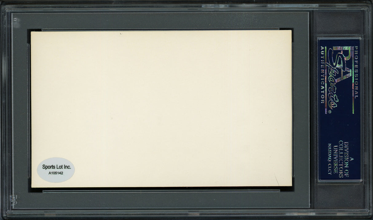 George H. Burns Autographed 3x5 Index Card New York Giants, Philadelphia Phillies PSA/DNA #83862116
