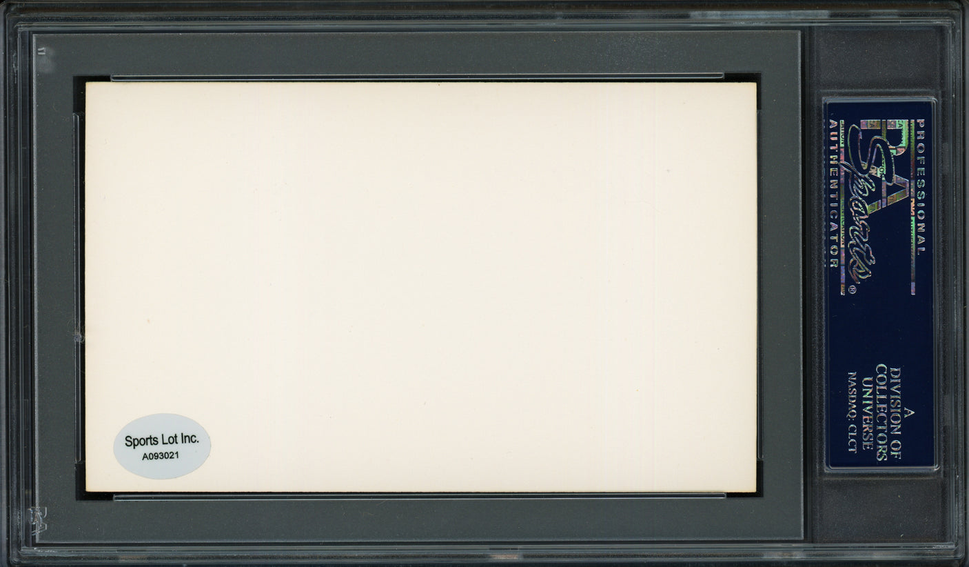 George H. Burns Autographed 3x5 Index Card New York Giants, Philadelphia Phillies "All American League" PSA/DNA #83862120