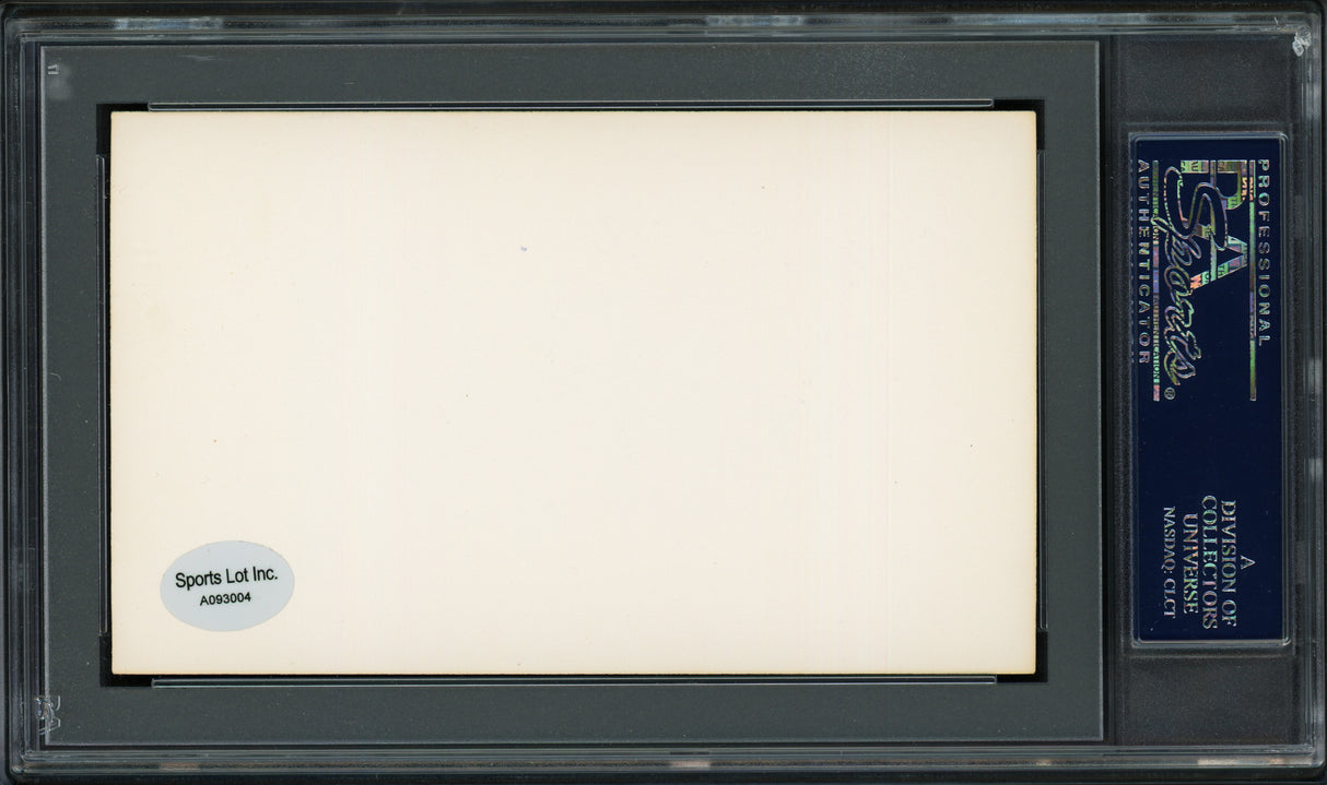 George H. Burns Autographed 3x5 Index Card New York Giants, Philadelphia Phillies "All American League" PSA/DNA #83862121