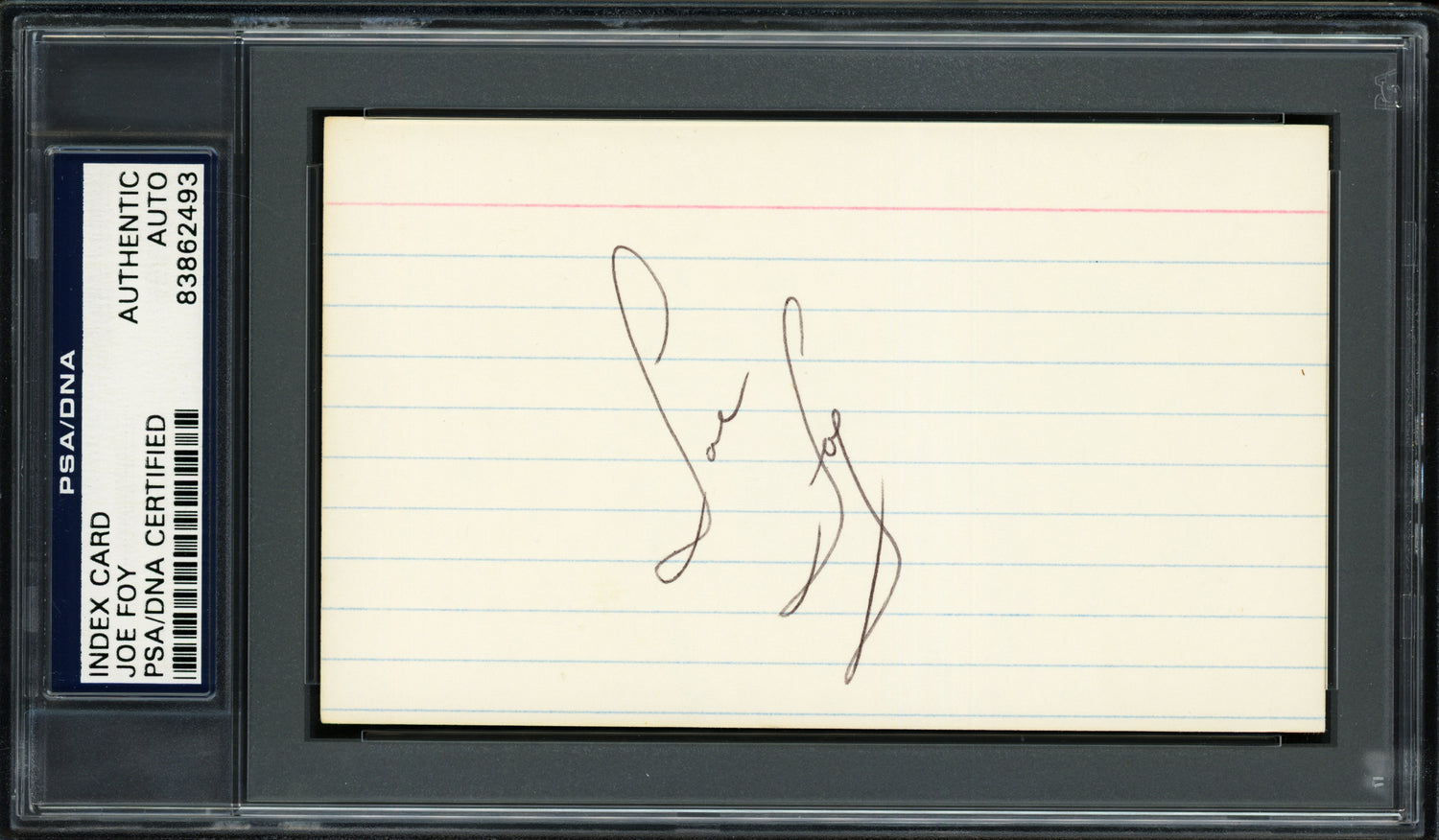 Joe Foy Autographed 3x5 Index Card Boston Red Sox, New York Mets PSA/DNA #83862493
