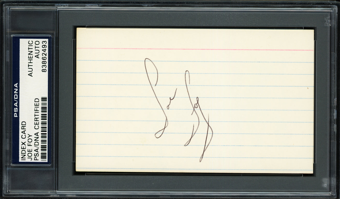Joe Foy Autographed 3x5 Index Card Boston Red Sox, New York Mets PSA/DNA #83862493