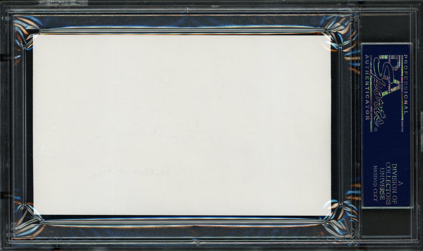 Harley Hotchkiss Autographed 3x5 Index Card Calgary Flames Owner "H.H.O.F. '06" PSA/DNA #83721476