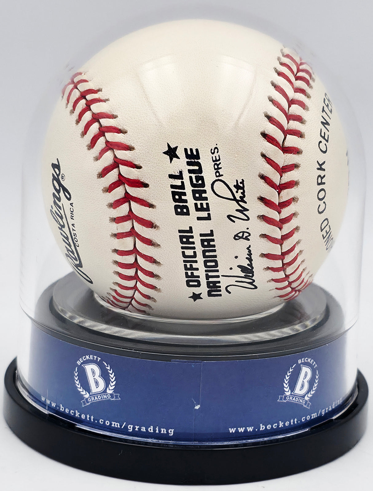 Don Drysdale Autographed Official NL Baseball Los Angeles Dodgers Auto Grade Mint 9 Beckett BAS #17857616