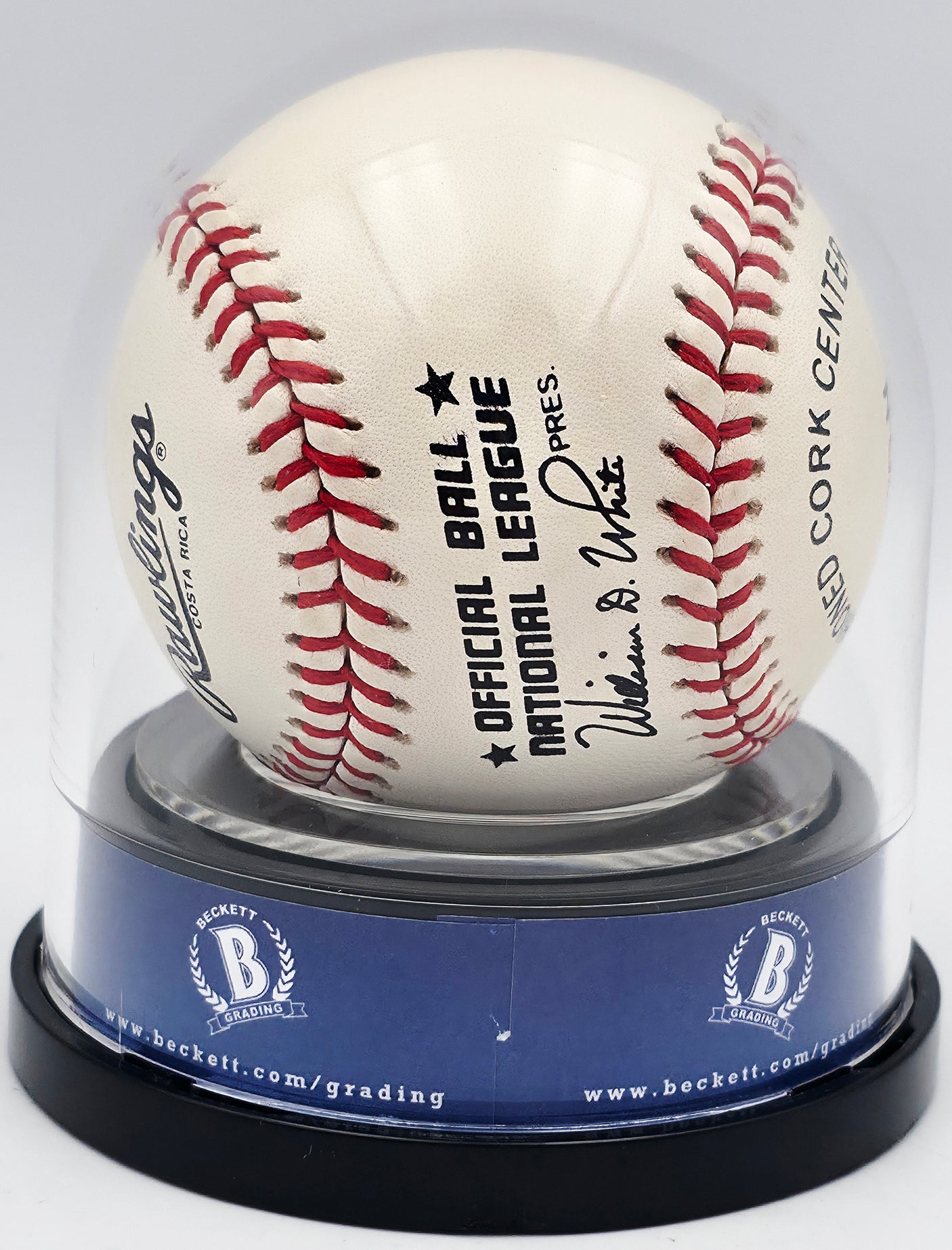 Don Drysdale Autographed Official NL Baseball Los Angeles Dodgers Auto Grade Mint 9 Beckett BAS #17857616