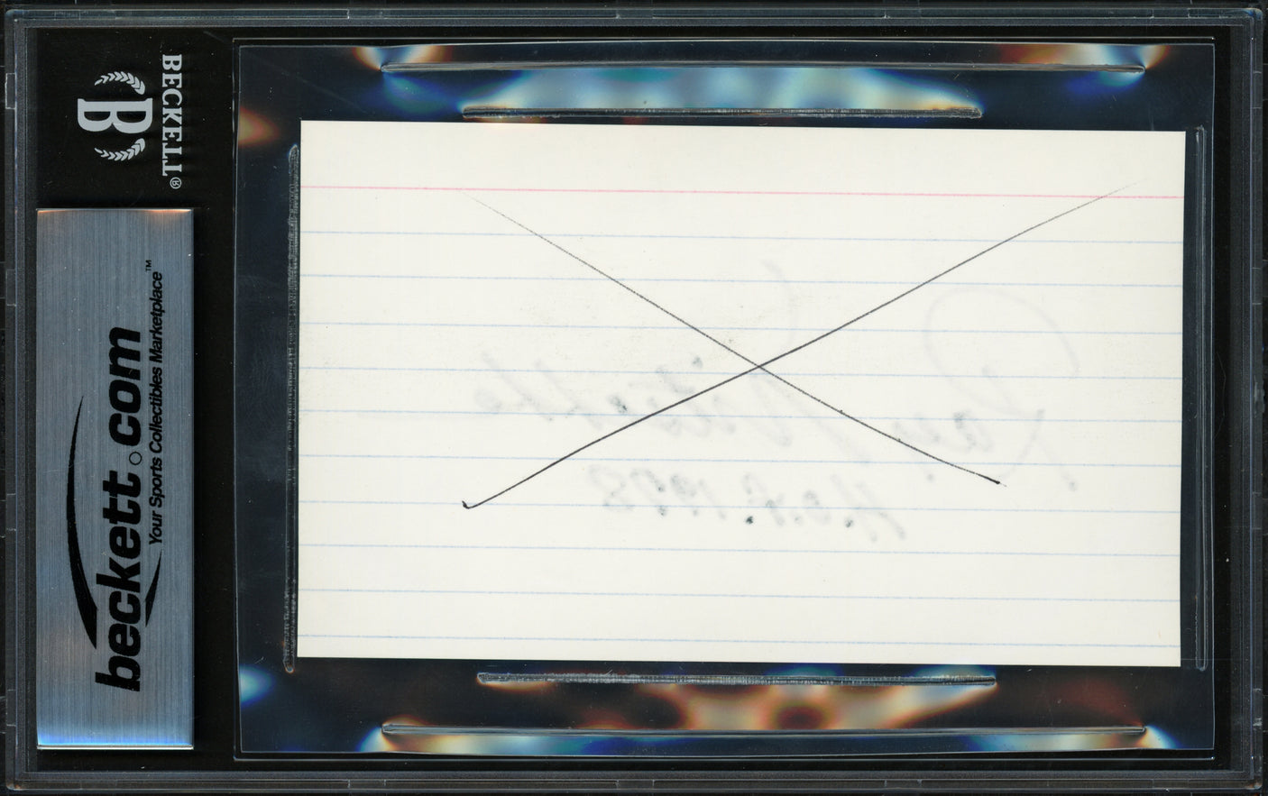 Ray Nitschke Autographed 3x5 Index Card Green Bay Packers "HOF 1978" Beckett BAS #17402439