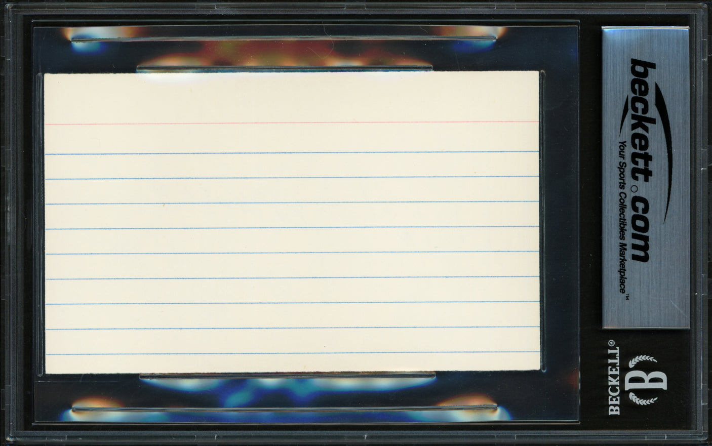 Willie Shoemaker Autographed 3x5 Index Card Horse Jockey Beckett BAS #17857339