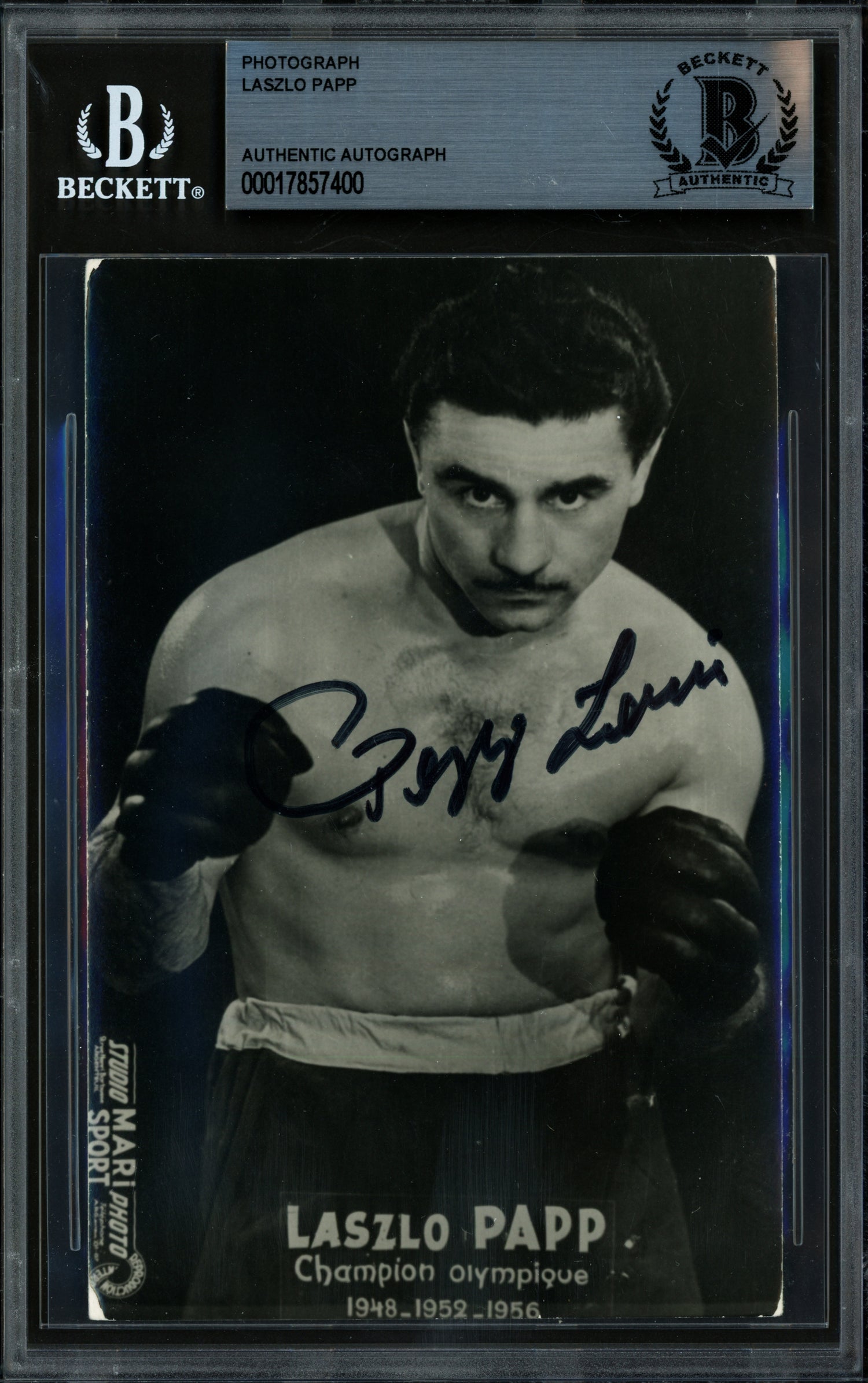 Laszlo Papp Autographed 3.5x5.5 Photo Olympic Gold Beckett BAS #17857400
