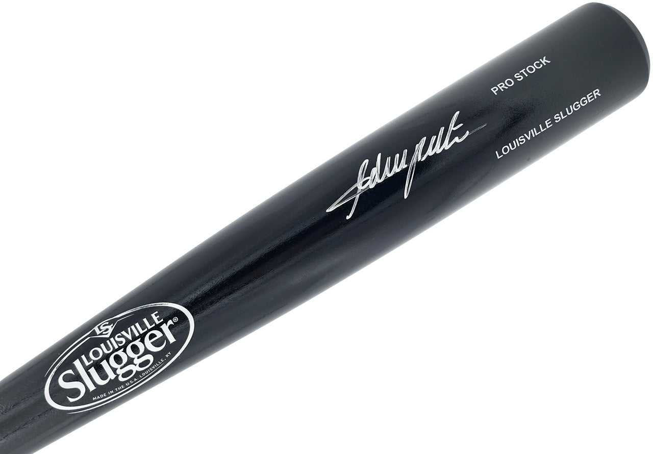 Adrian Beltre Autographed Black Louisville Slugger Pro Stock Baseball Bat Texas Rangers Beckett BAS Witness Stock #239821