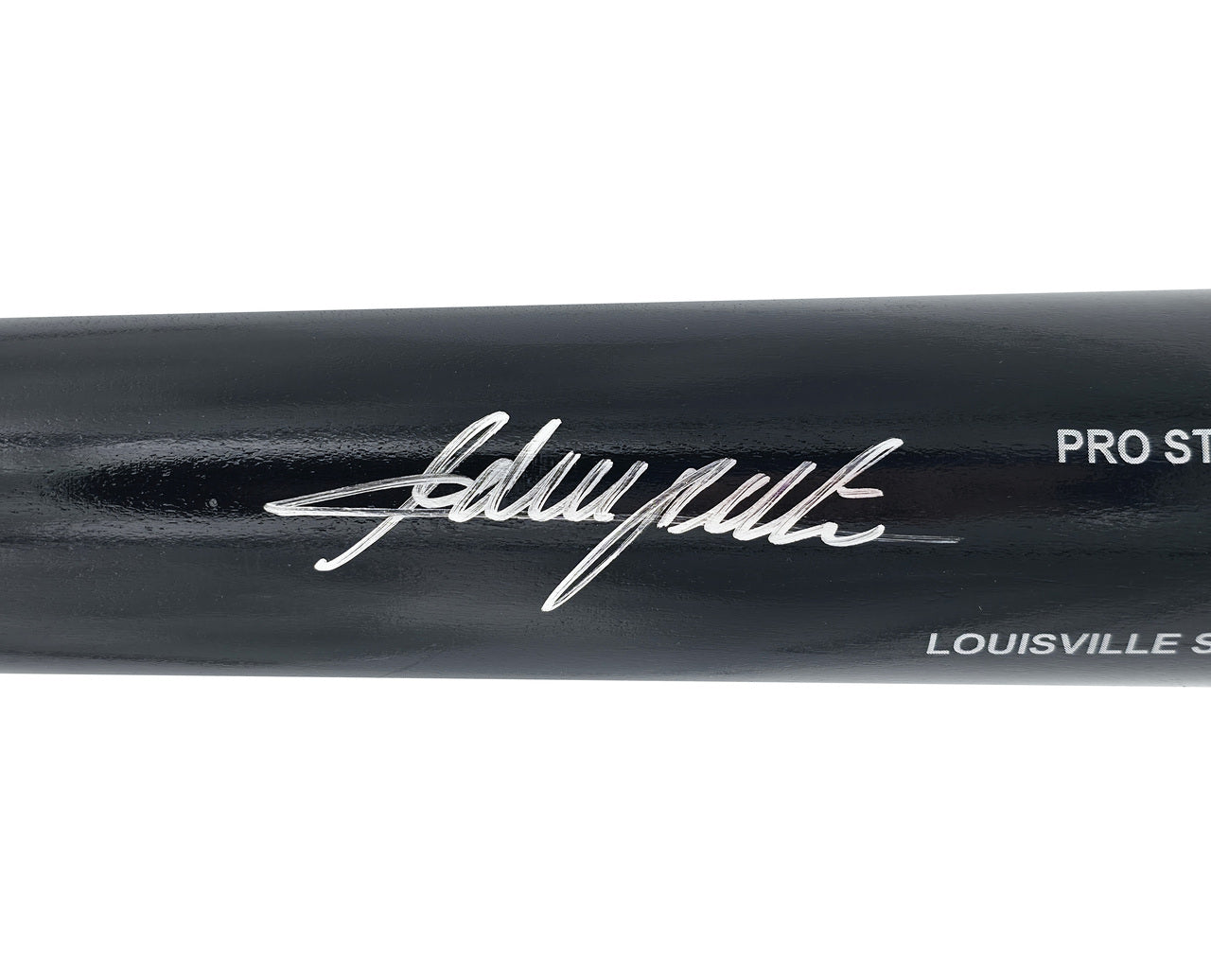 Adrian Beltre Autographed Black Louisville Slugger Pro Stock Baseball Bat Texas Rangers Beckett BAS Witness Stock #239821