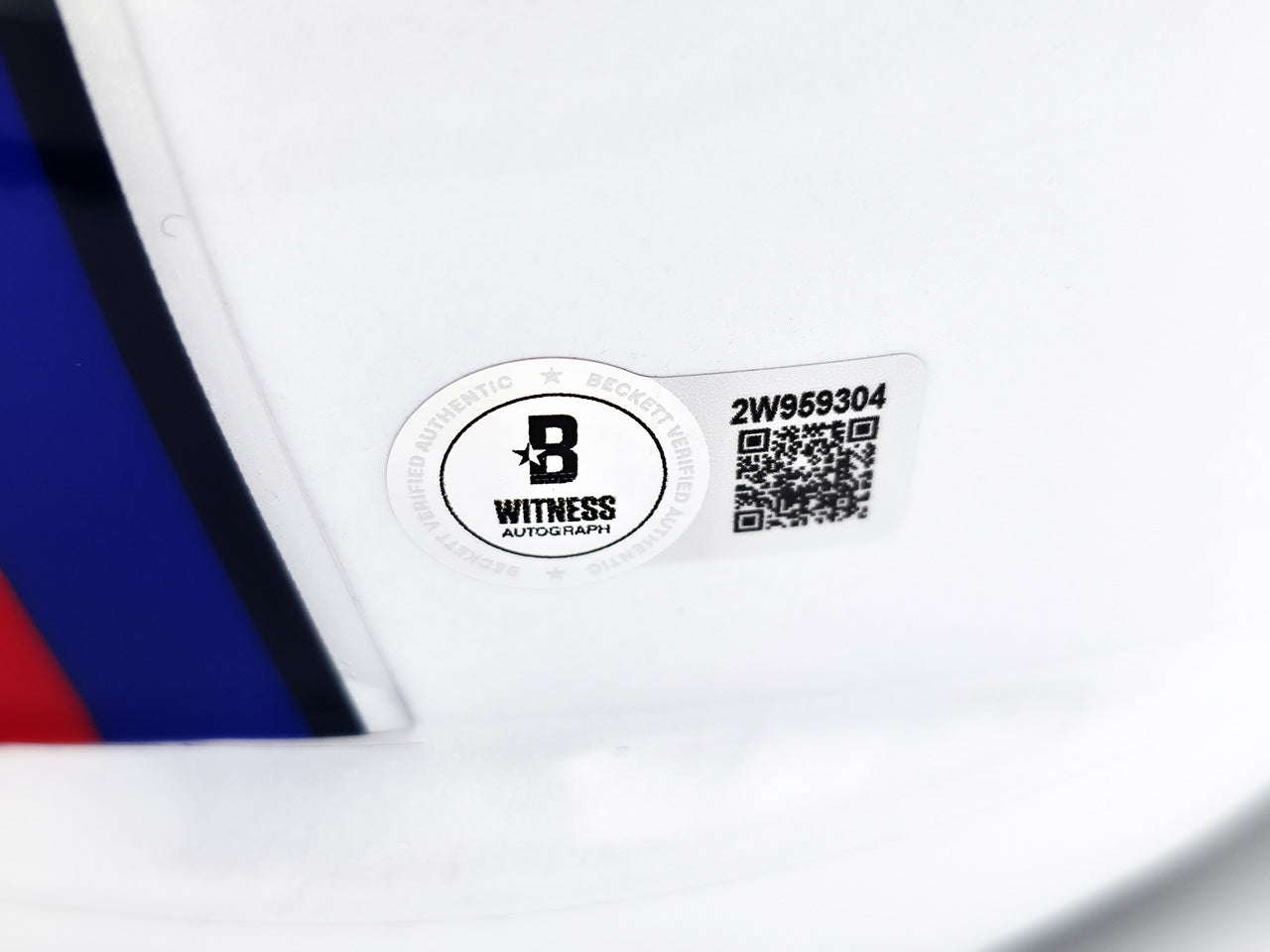 Jim Kelly Autographed Buffalo Bills 2011-20 Throwback White Full Size Replica Helmet Beckett BAS Witness Stock #241389