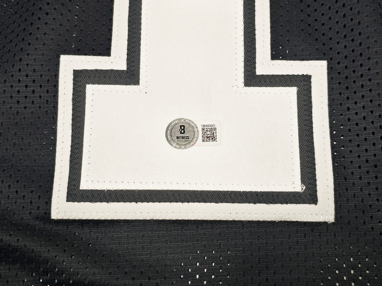 Dallas Cowboys Jimmy Johnson Autographed Blue Jersey "HOF 20" Beckett BAS Witness Stock #239849