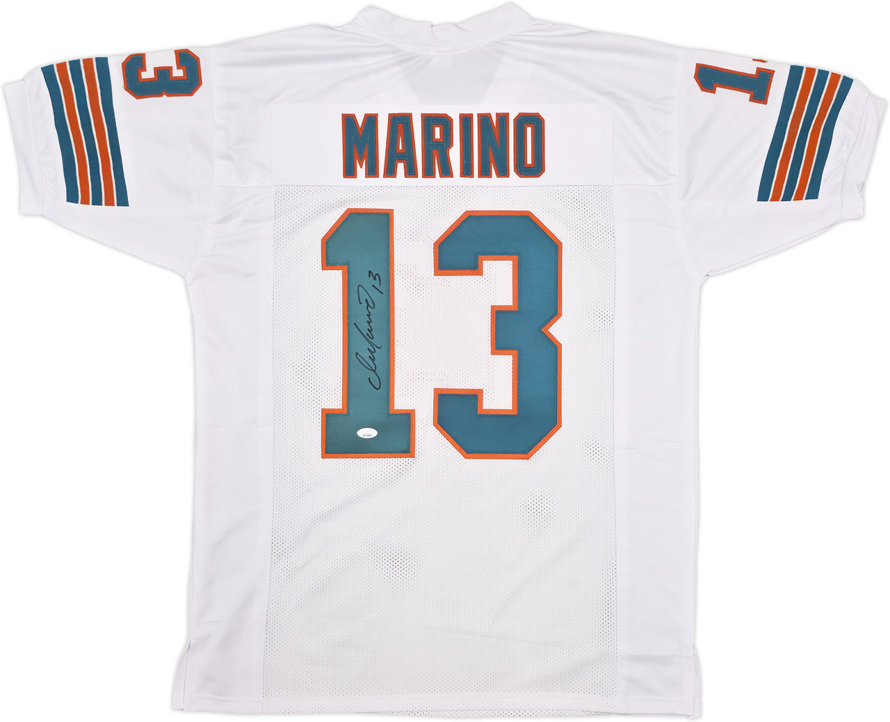 Miami Dolphins Dan Marino Autographed White Jersey JSA Stock #239851