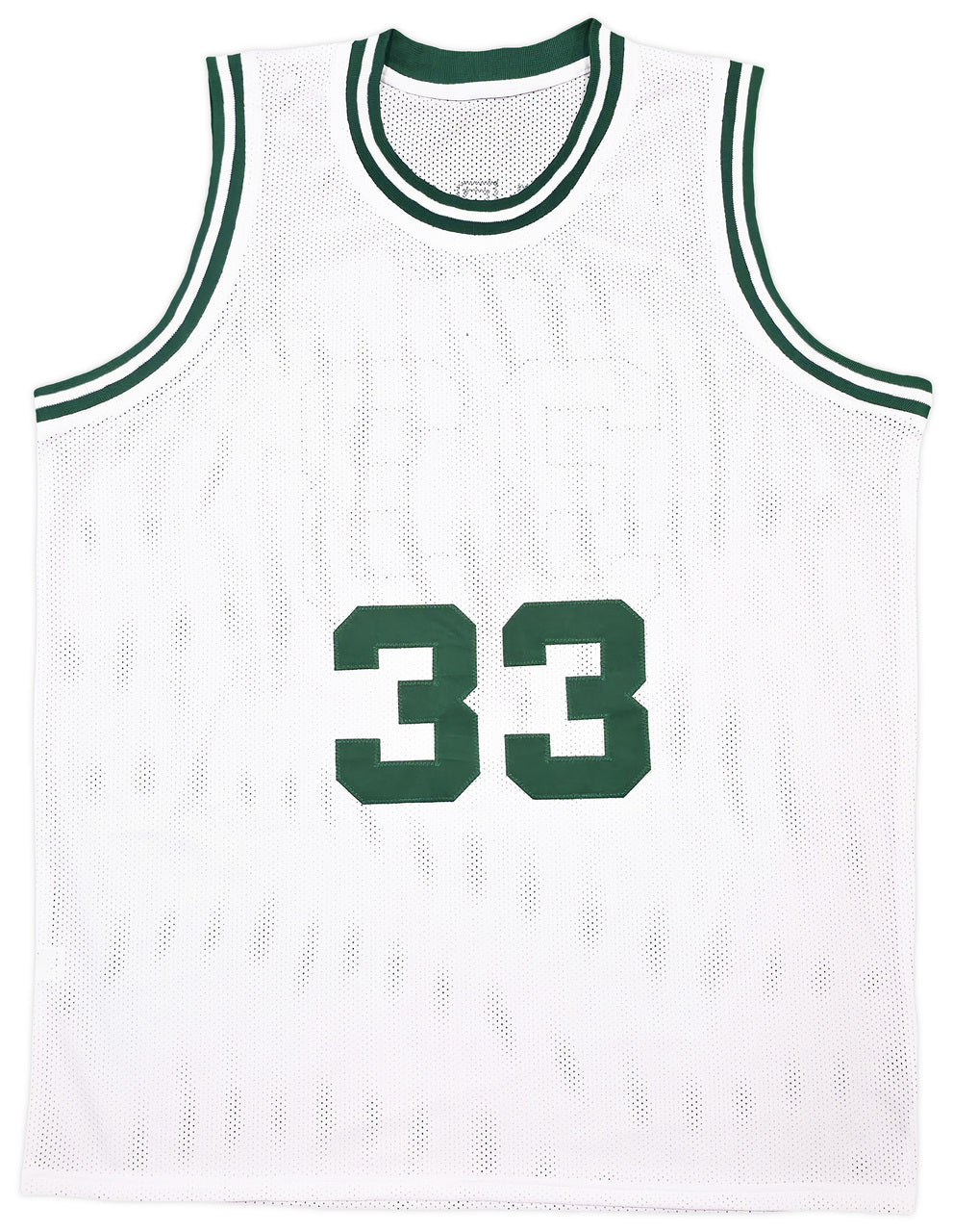 Boston Celtics Larry Bird Autographed White Jersey Beckett BAS Witness Stock #239864