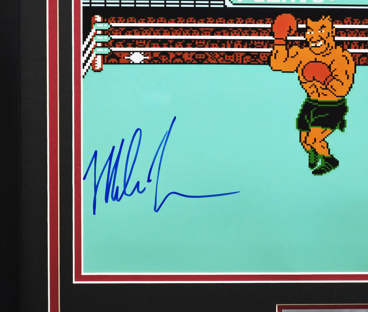 Mike Tyson Autographed Framed 11x14 Photo, Cartridge & Controller Collage Nintendo NES Punch-Out!! JSA & Beckett BAS QR Stock #268094