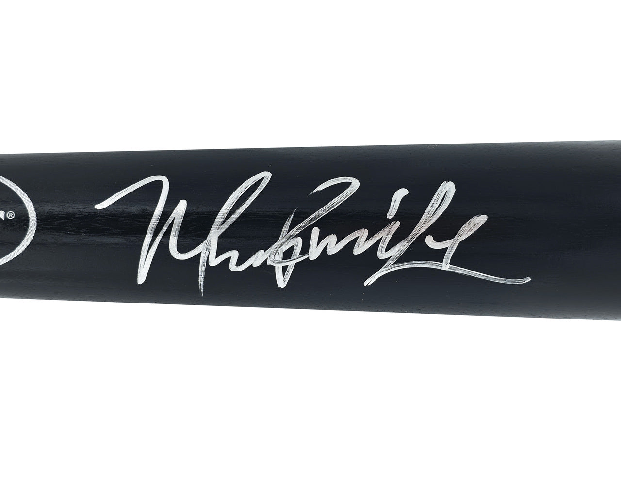 Manny Ramirez Autographed Black Louisville Slugger Pro Stock Baseball Bat Boston Red Sox Beckett BAS Witness Stock #241441