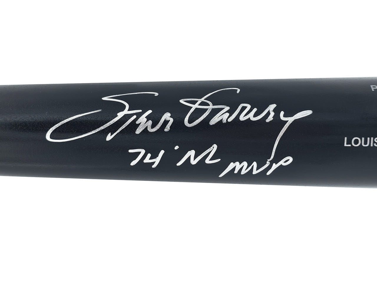 Steve Garvey Autographed Black Louisville Slugger Pro Stock Baseball Bat Los Angeles Dodgers "74 NL MVP" Beckett BAS Witness Stock #241443