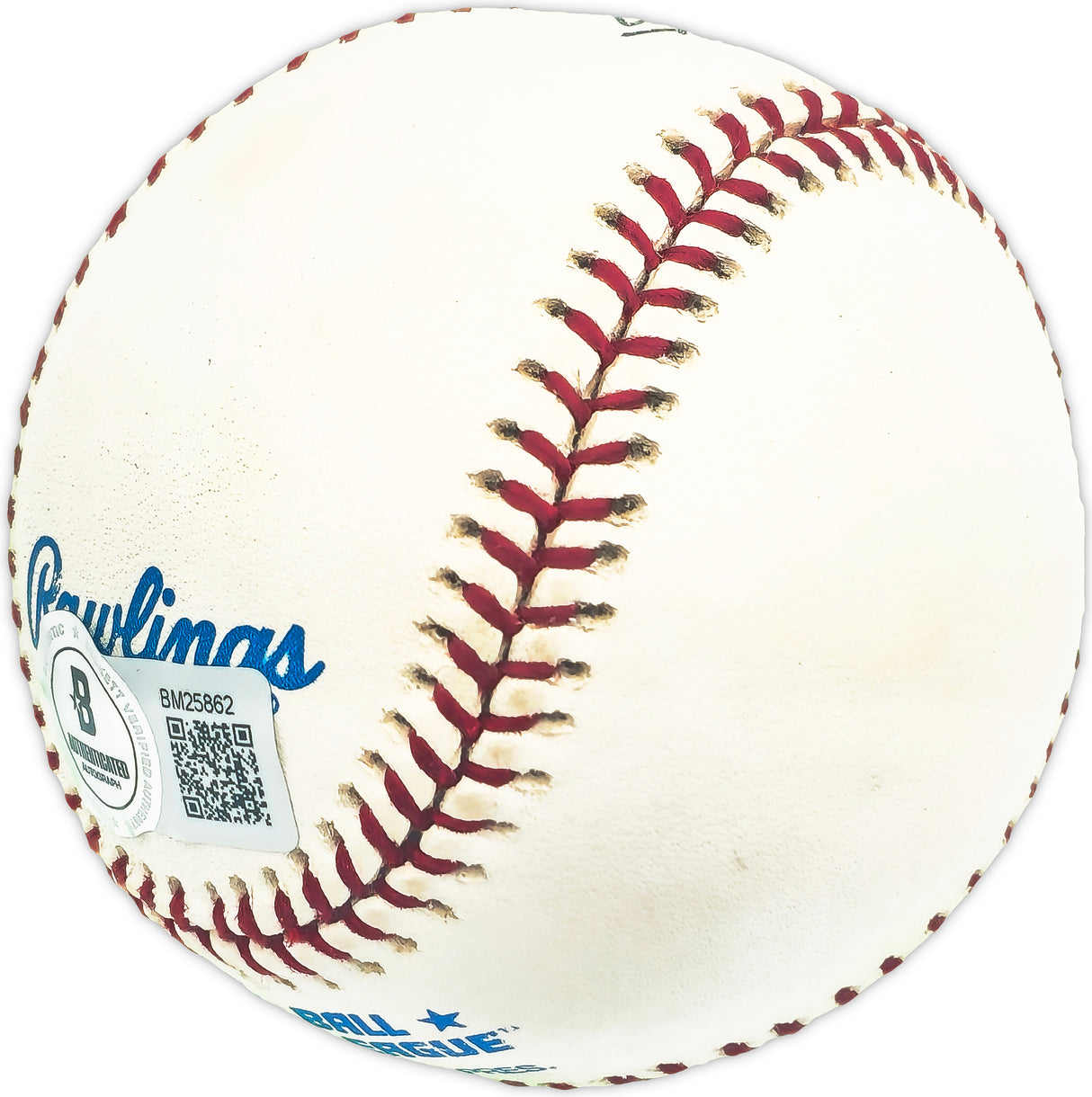 Matt Batts Autographed Official AL Baseball Boston Red Sox, Cincinnati Reds Beckett BAS QR #BM25862