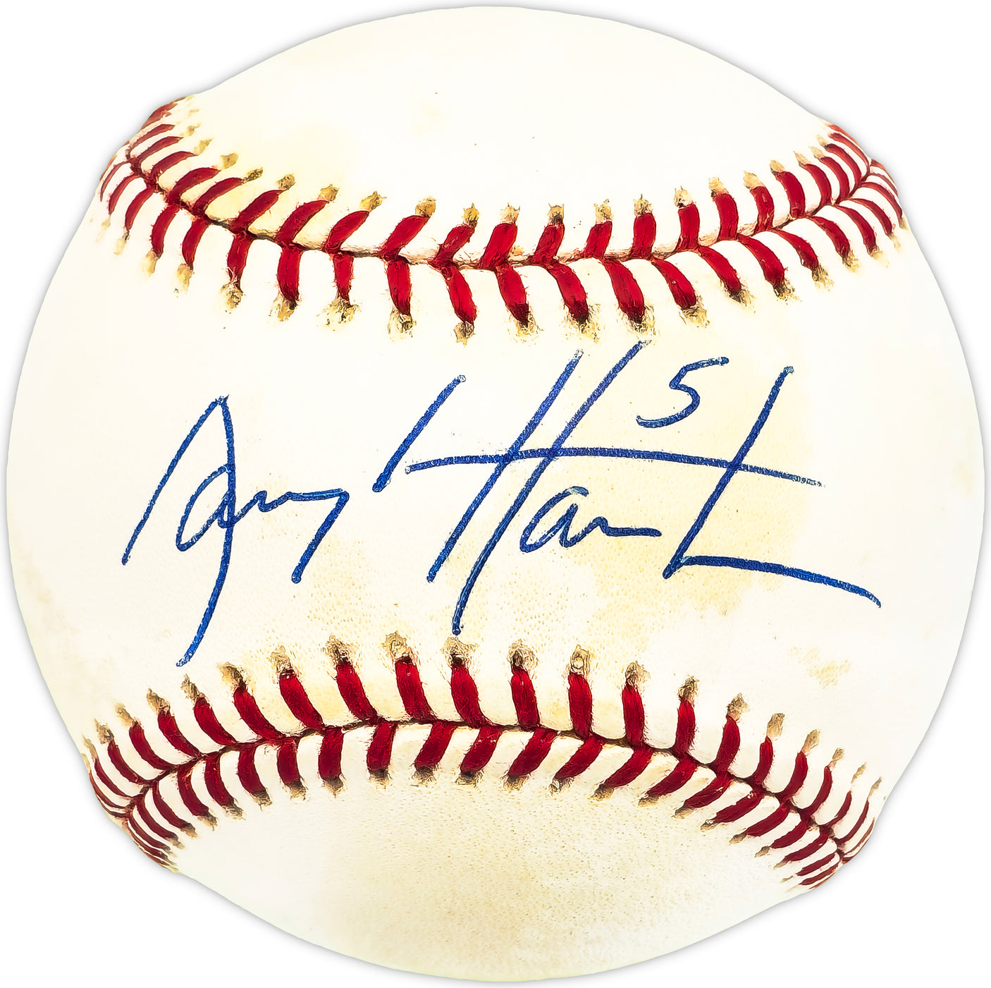 Darryl Hamilton Autographed Official NL Baseball San Francisco Giants, Milwaukee Brewers Beckett BAS QR #BM26009