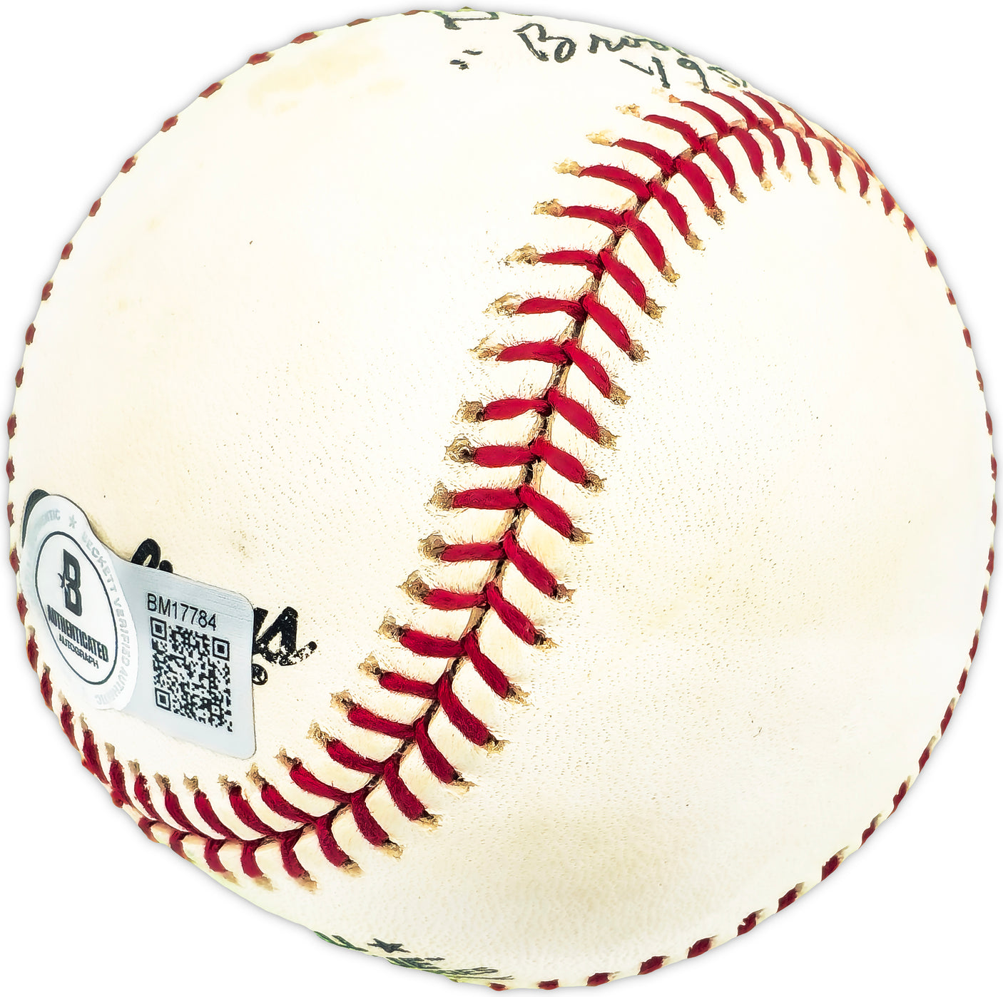 Don Thompson Autographed Official NL Baseball Brooklyn Dodgers "1951-52-53-54" Beckett BAS QR #BM17784