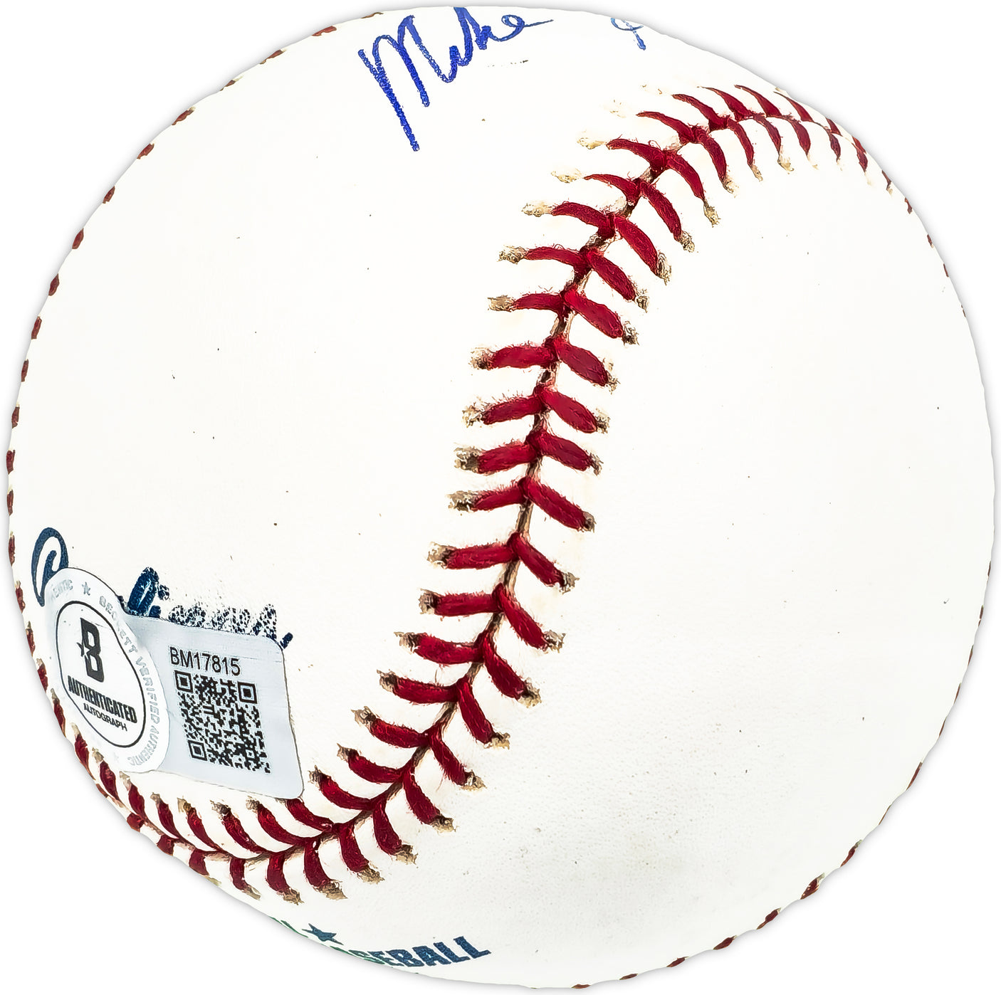 Mike Hershberger Autographed Official MLB Baseball White Sox, Pilots Beckett BAS QR #BM17815