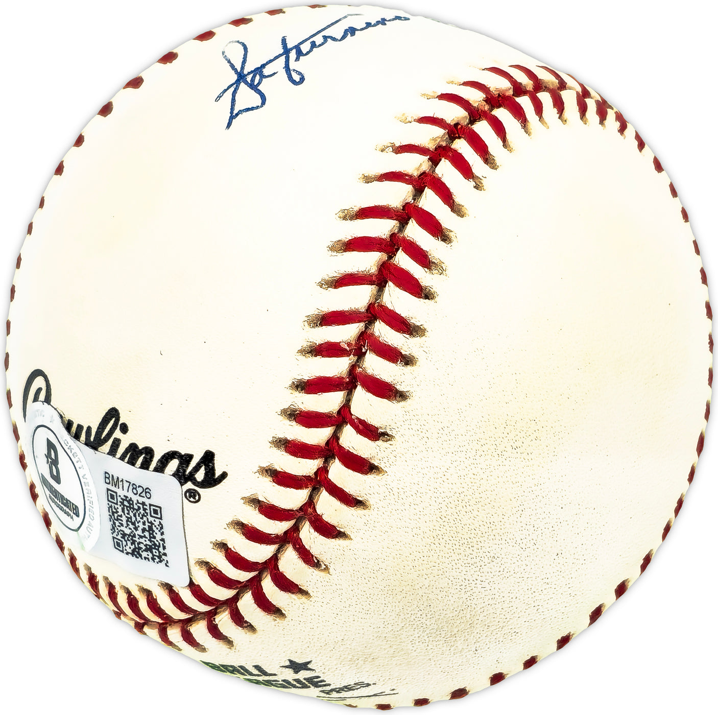 Saturnino Nino Escalera Autographed Official NL Baseball Cincinnati Reds Beckett BAS QR #BM17826