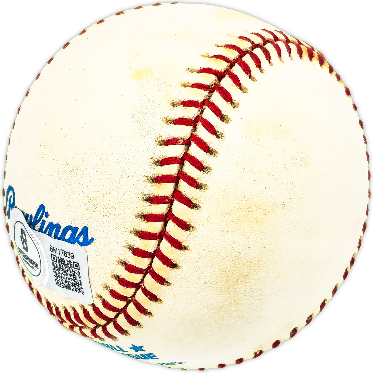 Doug Jones Autographed Official AL Baseball Cleveland Indians Beckett BAS QR #BM17839