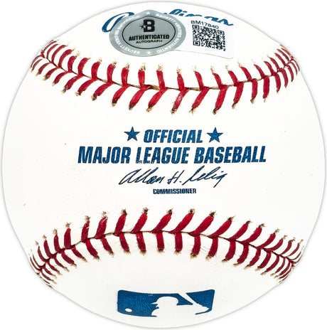 Rusty Kuntz Autographed Official MLB Baseball Detroit Tigers Beckett BAS QR #BM17840