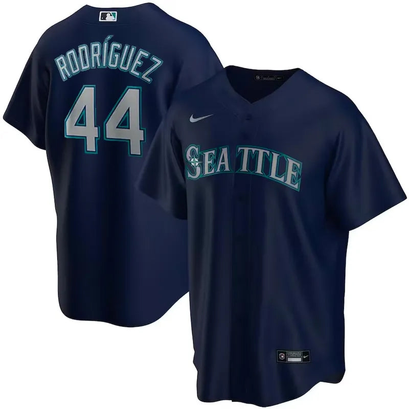 Seattle Mariners Julio Rodriguez Blue Nike Jersey Size L Stock #215373