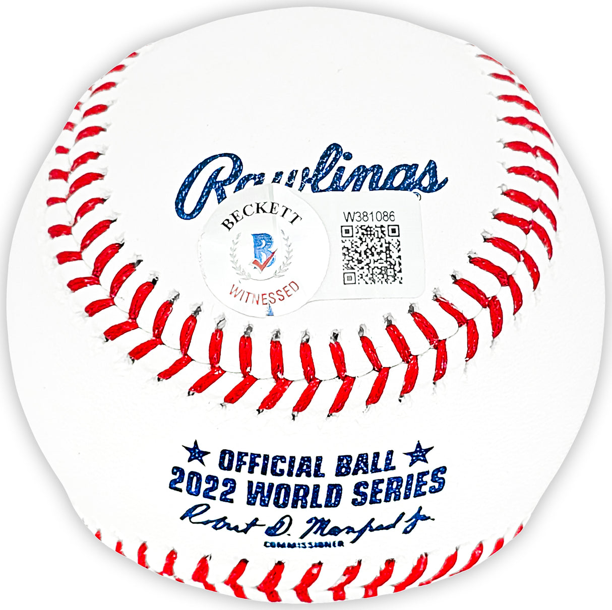 Martin Maldonado Autographed Official 2022 World Series MLB Baseball Houston Astros Beckett BAS Witness Stock #215404