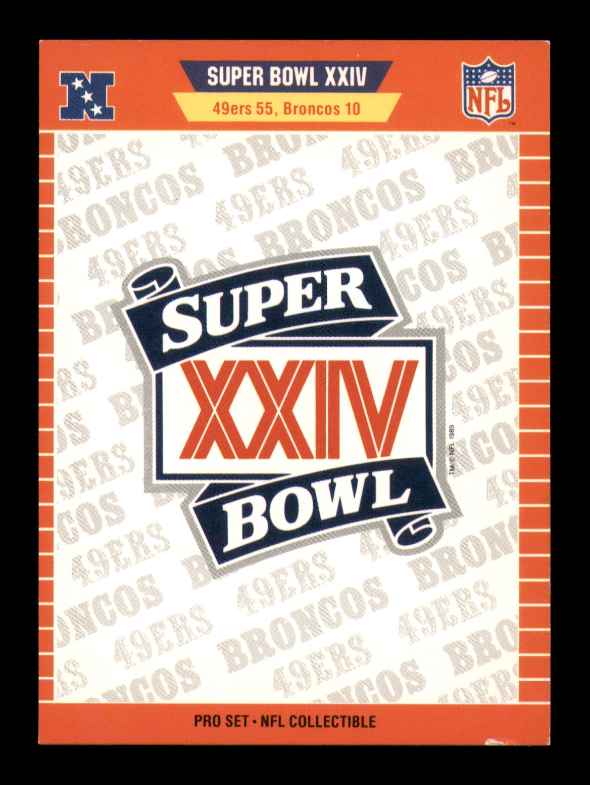 Edward Eddie DeBartolo Jr. Autographed 1989 Pro Set Card #XXIV San Francisco 49ers Owner SKU #242252