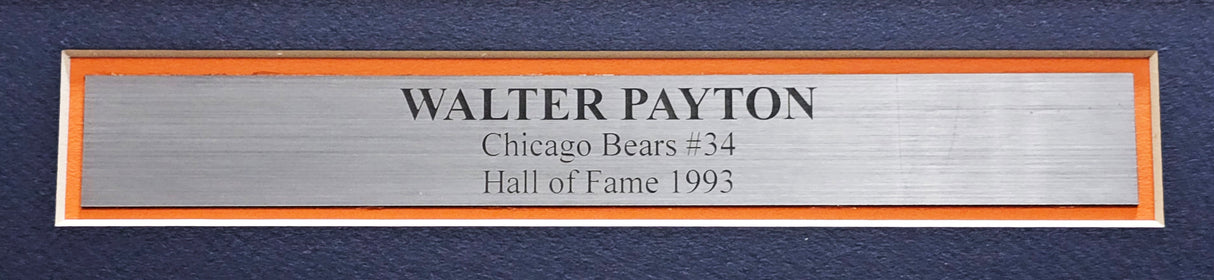 Walter Payton Autographed Framed Outer Banks Sweetness White Polo Chicago Bears JSA #C88894