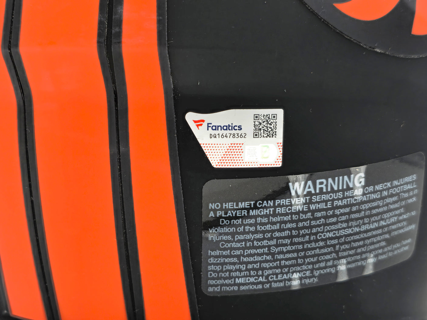 Russell Wilson Autographed Denver Broncos Eclipse Black Full Size Authentic Speed Helmet Fanatics Holo Stock #227931