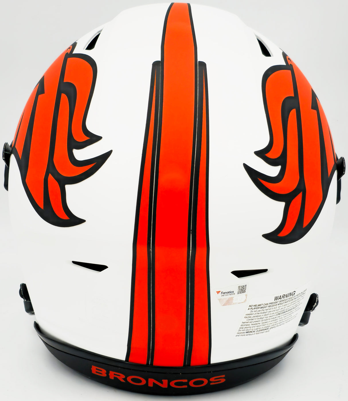 Russell Wilson Autographed Denver Broncos Lunar Eclipse White Full Size Authentic Hyper Speed Flex Helmet Fanatics Holo Stock #227934