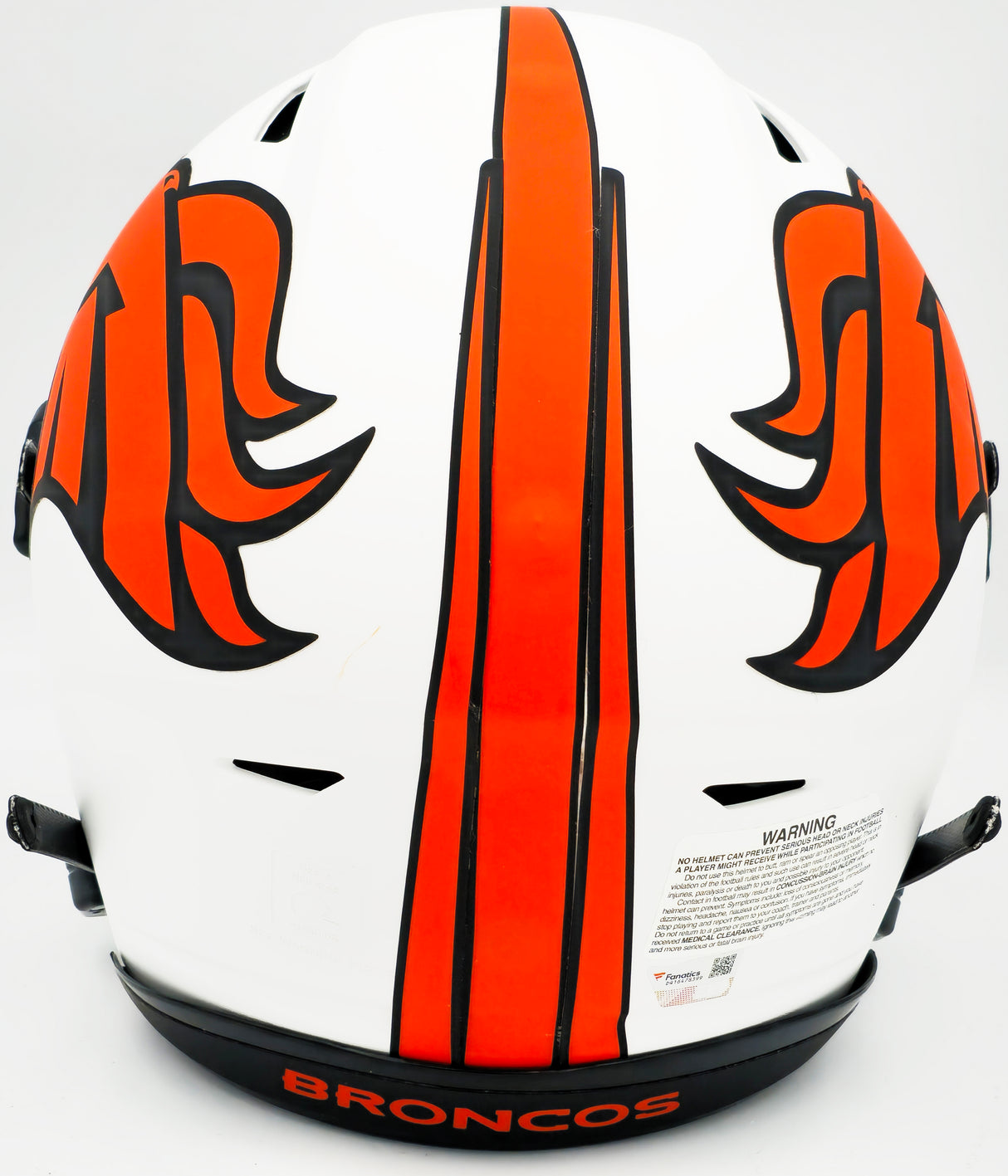 Russell Wilson Autographed Denver Broncos Lunar Eclipse White Full Size Authentic Hyper Speed Flex Helmet Fanatics Holo Stock #227933