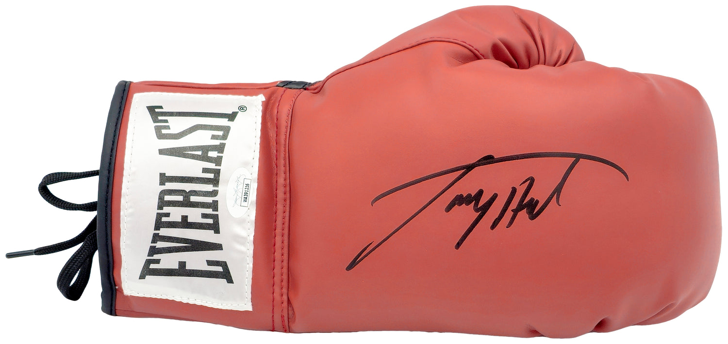 Larry Holmes Autographed Red Everlast Boxing Glove RH JSA Stock #227961