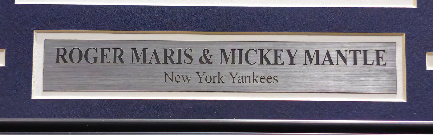 Mickey Mantle & Roger Maris Autographed Framed 8x10 Photo New York Yankees PSA/DNA #AN06862