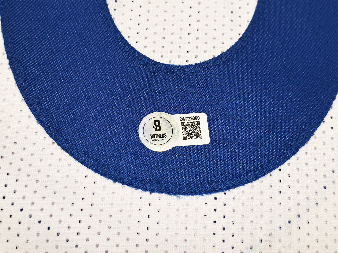 Los Angeles Rams Jared Verse Autographed White Jersey Beckett BAS Witness Stock #242683