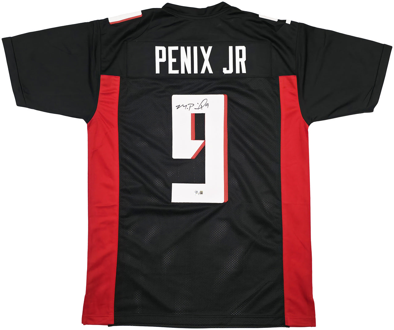 Atlanta Falcons Michael Penix Jr. Autographed Black Jersey Beckett BAS Witness Stock #242573
