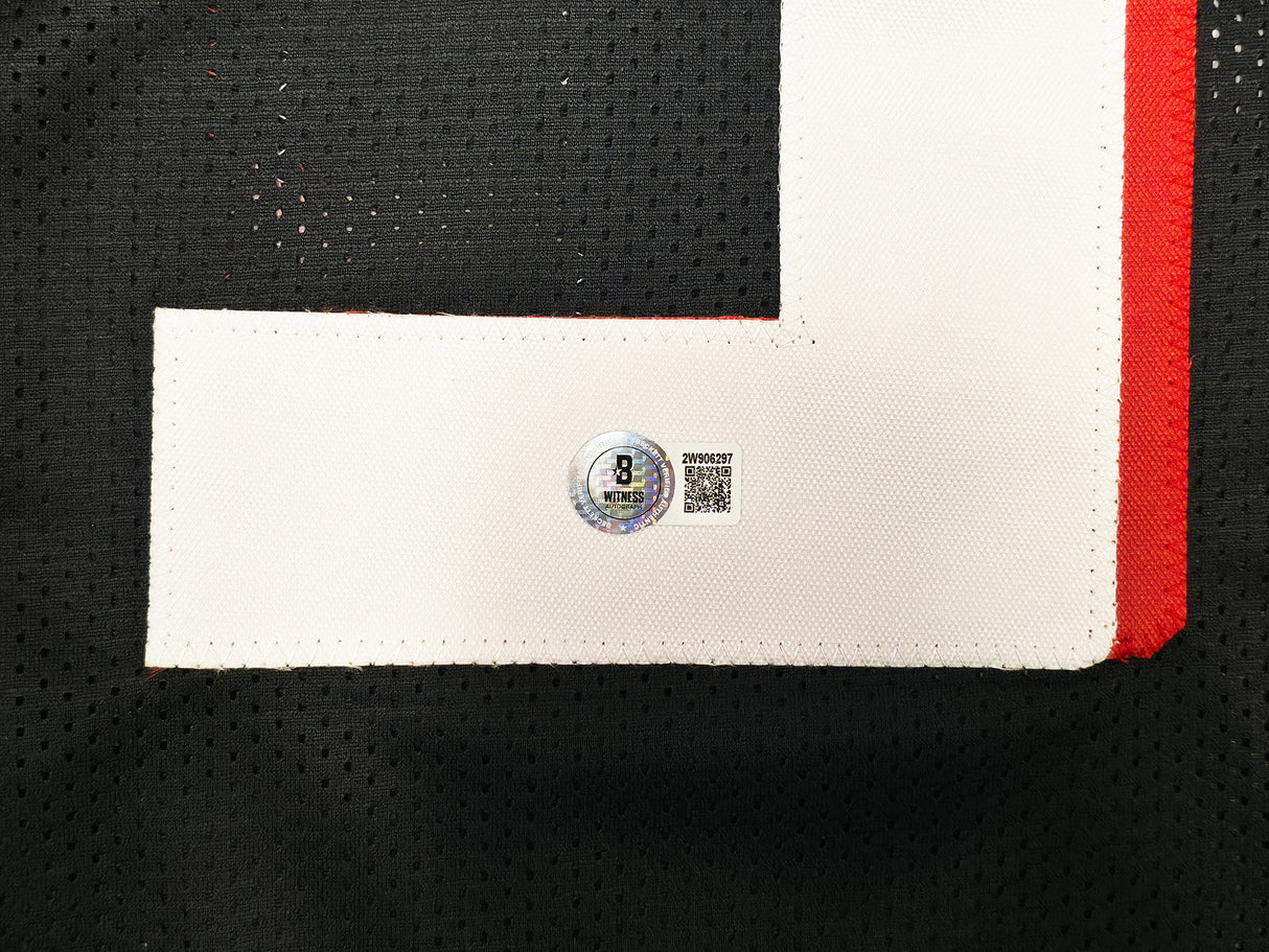Atlanta Falcons Michael Penix Jr. Autographed Black Jersey Beckett BAS Witness Stock #242573