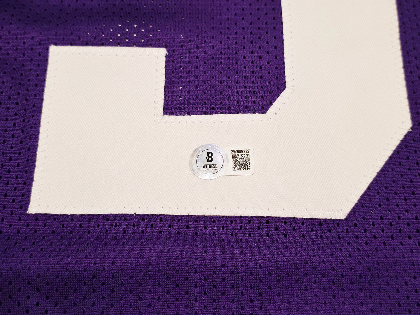 Washington Huskies Michael Penix Jr. Autographed Purple Jersey Beckett BAS Witness Stock #242574