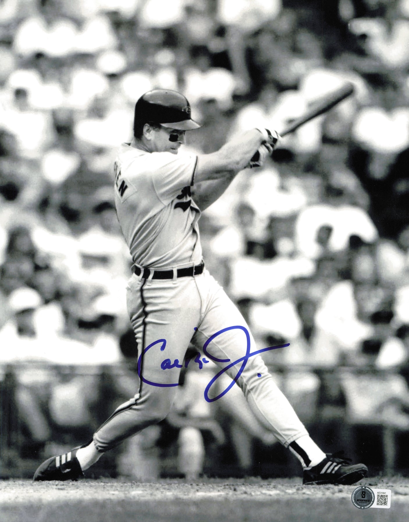 Cal Ripken Jr. Autographed 11x14 Photo Baltimore Orioles Beckett BAS QR #AE31841