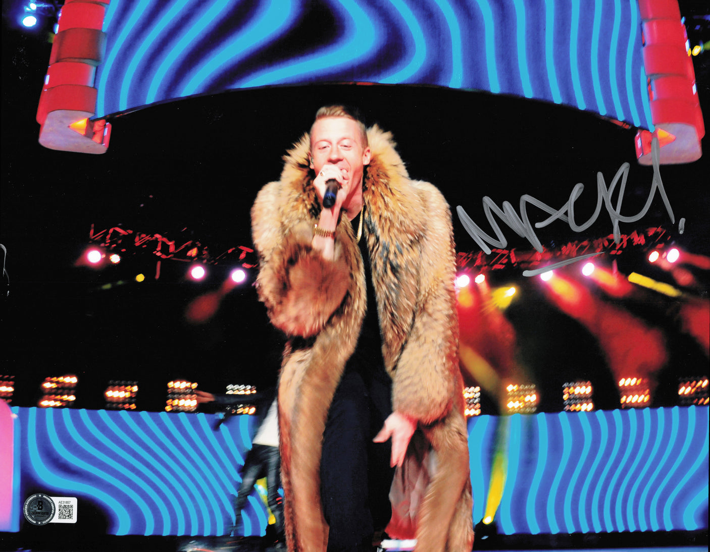 Macklemore Autographed 11x14 Photo Beckett BAS QR #AE31857