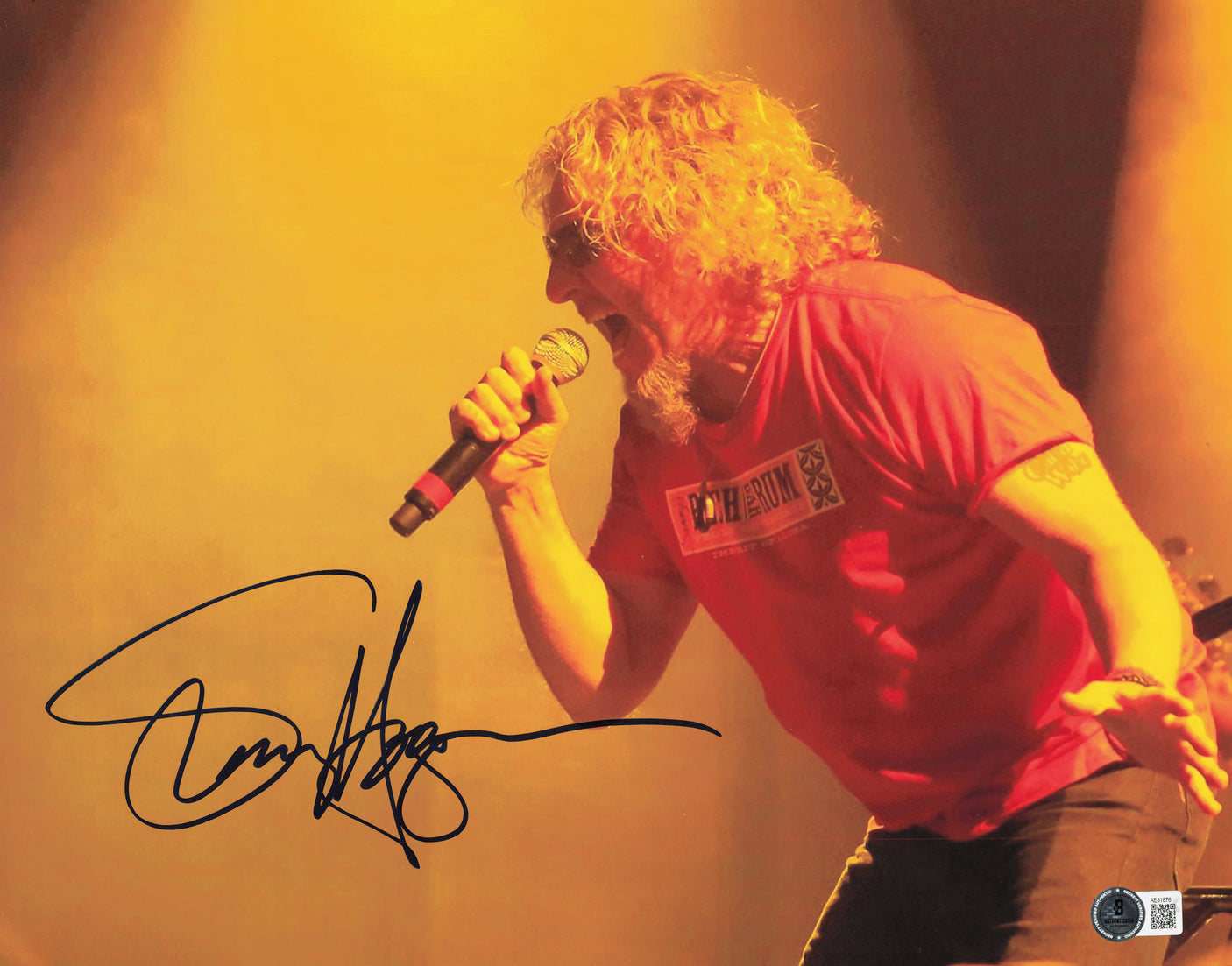 Sammy Hagar Autographed 11x14 Photo Van Halen Beckett BAS QR #AE31876